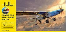 Maquette avion : Starter Kit Pilatus PC-6 B2/H2 Turbo Porter - Heller 35410