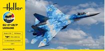 Maquette avion militaire : Starter Kit SU-27 UB/P Ukraine 1/72 - Heller 56371