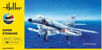 Coffret cadeau avion militaire : Starter kit Super Etendard 1/72 - Heller 56360