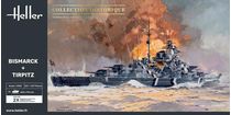 Maquettes bateaux : Bismarck + Tirpitz Twinset 1/400 - Heller 85078
