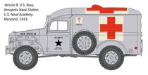 Maquette de véhicule militaire : Dodge WC54 Ambulance au 1/35 - Italeri 90226