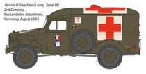 Maquette de véhicule militaire : Dodge WC54 Ambulance au 1/35 - Italeri 90226