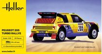 Maquette voiture : Peugeot 205 Turbo Rally 1/43 - Heller 80189