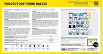 Maquette voiture : Starter Kit Peugeot 205 Turbo Rally 1/43 - Heller 56189