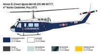 Maquette d'hélicoptère : AB-205 / UH-1D au 1/48 - Italeri 02845 - 2845