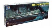 Maquette sous-marin : DKM Navy Type VII-C U-Boat - 1:144 - Trumpeter 05912 5912