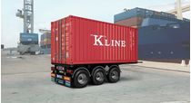 Maquette camion : Tecnokar 20' Container Trailer - 1/24 - Italeri 3887