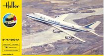 Maquette avion civil : Starter Kit Boeing 747 "Air France" 1/125 - Heller 56459