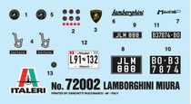 Maquette voiture : Lamborghini Muira - MODEL SET - 1:24 - Italeri 72002