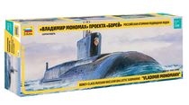 Maquette navires militaires : Sous Marin Nucléaire Russe Classe Borey - 1/350 - Zvezda 09058