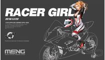Figurine maquette moto : Racer Girl - 1:9 - Meng SPS-084