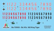 Maquette avion militaire : Model set Sd. Kfz. 182 King Tiger 1/72 - Italeri 72005