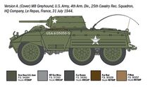 Maquette de char américain : M8 Greyhound / Véhicule utilitaire blindé M20 au 1/72 - Italeri 07087 - 7087