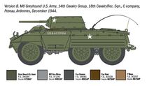 Maquette de char américain : M8 Greyhound / Véhicule utilitaire blindé M20 au 1/72 - Italeri 07087 - 7087