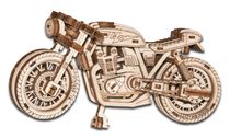 Puzzle 3D / Maquette bois - Moto vintage Cafe Racer mécanisée - 1:16 - Wooden City WR340