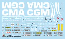 Maquette camion : Remorque container - 1/24 - Italeri 03951 3951 - france-maquette.fr