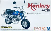 Maquette moto : Honda Monkey Custom Takegawa Version 1/12 - Aoshima 06296