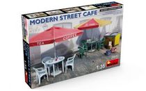 Décor miniature : Terrasse de Bar/Café moderne - 1/35 - Miniart 35610