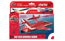 Maquette avion militaire : Small Beginners Set Red Arrows Hawk - 1:72 - Airfix 55002