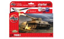 Maquette tank : Small Beginners Set Tiger 1 - 1/72 - Airfix 55004