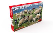 Figurines d'animaux : Moutons 1/35 - Miniart 38042