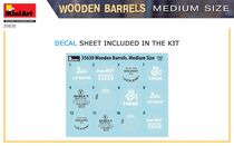 Décor miniature : Lot de 12 barils en bois au 1/35 - Miniart 35630