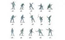 Figurines militaires : Infanterie allemande WWII - 1:76 - Airfix A00705V
