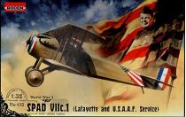 Maquette avion militaire : SPAD VII c.1 Escadrille Lafayette & USAAF - 1/32 - Roden 00615