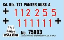 Coffret cadeau véhicule militaire : Starter set Panther Sd.Kfz.171 Ausf. A 1/56 - Italeri 75003