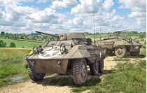 Maquette de char américain : M8 Greyhound / Véhicule utilitaire blindé M20 au 1/72 - Italeri 07087 - 7087