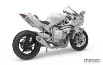 Maquette moto : Kawasaki Ninja H2R 2018 au 1/9 non peinte - Meng MT-011