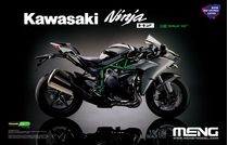 Maquette moto : Kawasaki Ninja H2 (Pre-colored Edition) - 1:9 - Meng MT002s MT-002s