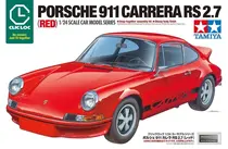 Maquette de voiture à clipser : Porsche 911 carrera RS 2.7 rouge 1/24 - Tamiya 28104