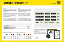 Maquette voiture de collection : Coffret CITROËN FOURGON HY - 1/24 - Heller 80768