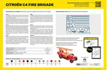 Coffret cadeau maquette voiture : Stater kit Citroën C4 Fire Brigade 1/24 - Heller 56733