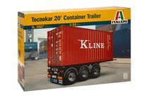 Maquette camion : Tecnokar 20' Container Trailer - 1/24 - Italeri 3887