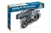 Maquette militaire : Zündapp KS 750 Sidecar - 1:9 - Italeri 7406 07406
