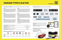 Maquette voiture de collection : JAGUAR TYPE E 3L8 FHC - 1:24 - Heller 80709