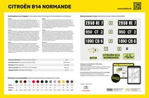 Maquette voiture de collection : Starter kit Citroën B14 Normande - 1:24 - Heller 56729