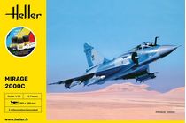 Maquette avion militaire : Starter Kit Mirage 2000 C 1/48 - Heller 56426