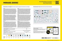 Maquette avion militaire : Starter Kit Mirage 2000 C 1/48 - Heller 56426