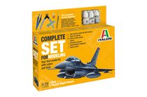 Maquette avion militaire : Model set F-16 C/D Night Falcon 1/72 - Italeri 72009