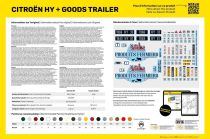 Maquette voitures : Citroen HY + Goods Trailer 1/24 - Heller 50331
