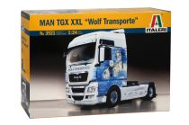 Maquette camion : Man TGX XXL Wolf transporte 1/24 - Italeri 03921 3921