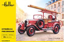 Maquette voiture : Citroën C4 Fire Brigade 1/24 - Heller 80733