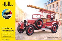 Coffret cadeau maquette voiture : Stater kit Citroën C4 Fire Brigade 1/24 - Heller 56733