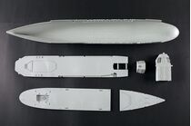 Maquette navire français : Porte-hélicoptère Jeanne-d'Arc 1/350 - Trumpeter 5636 05636