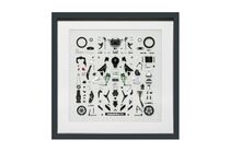 Panneau de pièces moto miniature : Kawasaki Ninja H2R 1/12 - Tamiya 21240