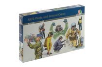 Figurines militaires : Pilotes et mécaniciens OTAN au 1/72 - Italeri 01246 1246