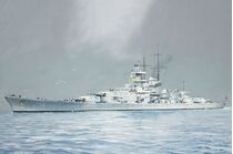 Maquette de navire de guerre : German Gneisenau Battleship au 1/350 - Trumpeter 05360 5360